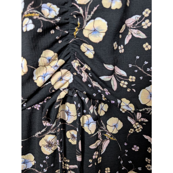 LC Lauren Conrad Black Floral Mini Dress XL, Women's - Picture 4 of 11